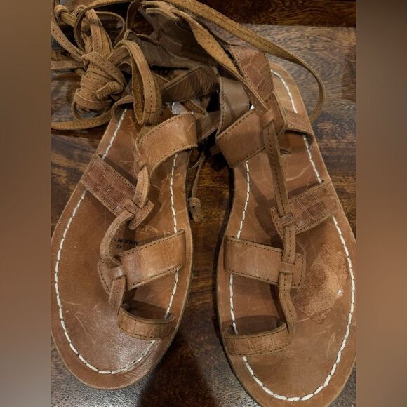 Free People Merida Gladiator Sandals Size 40 Boho Bohemian Summer Shoes - Picture 3 of 5